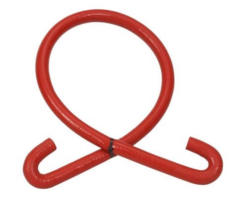 Wasserschlauch Silikon rot, 2x 180&amp;#176; Winkel, 1200mm