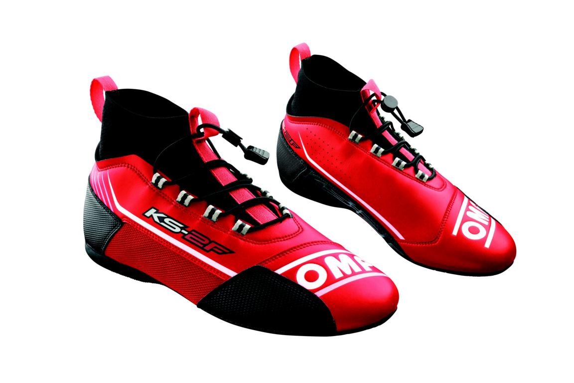 KS-2F Schuh OMP, rot/schwarz