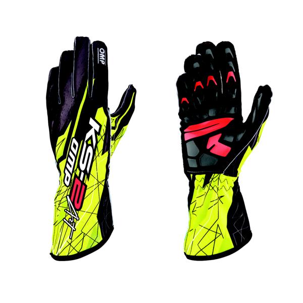 KS-2R ART Handschuh OMP, schwarz/leuchtgelb