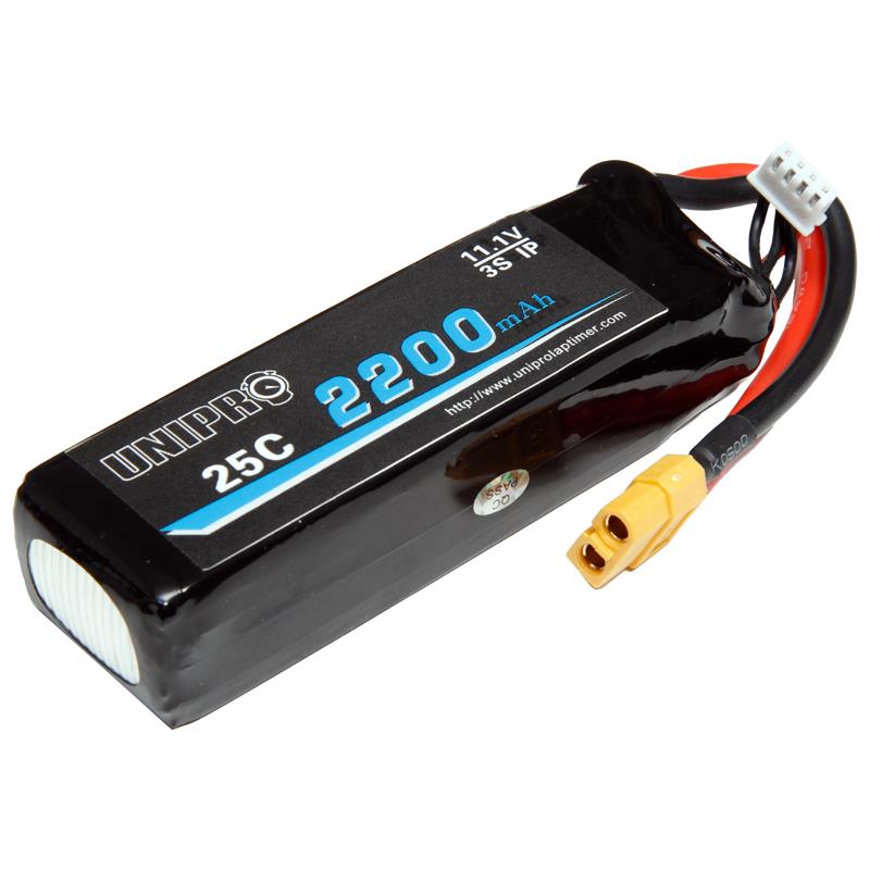 LiPo Batterie 11.1V, 2200mAh, 185g zu Unipro