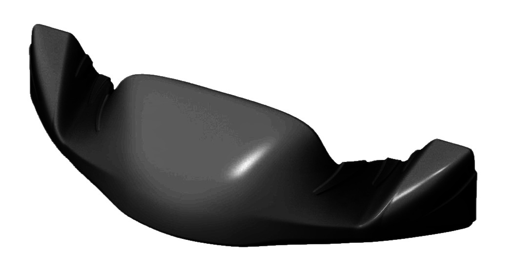 Frontspoiler M9, schwarz