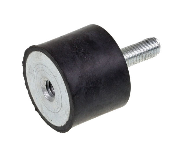 Gummimetallpuffer, &amp;#216;20x20mm 1x Innengewinde M6/ 1x Aussengewinde M6