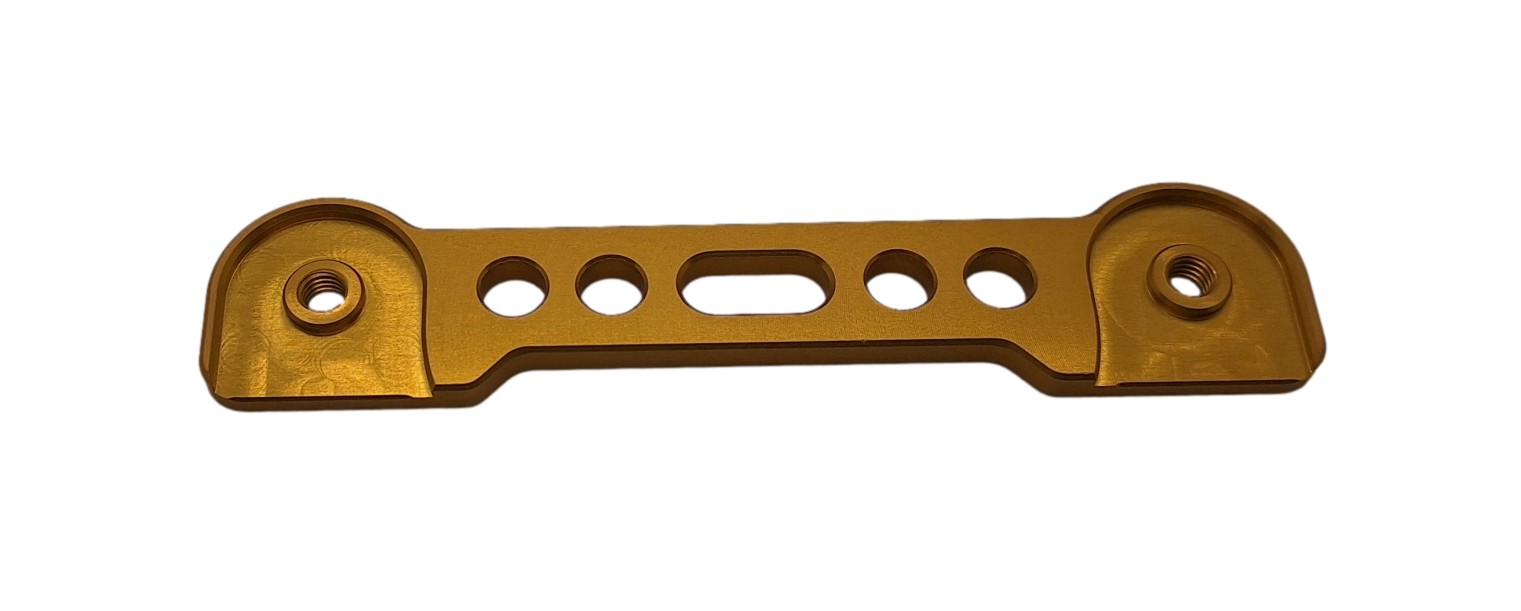 Kettenschutz Halterplatte, Alu gold