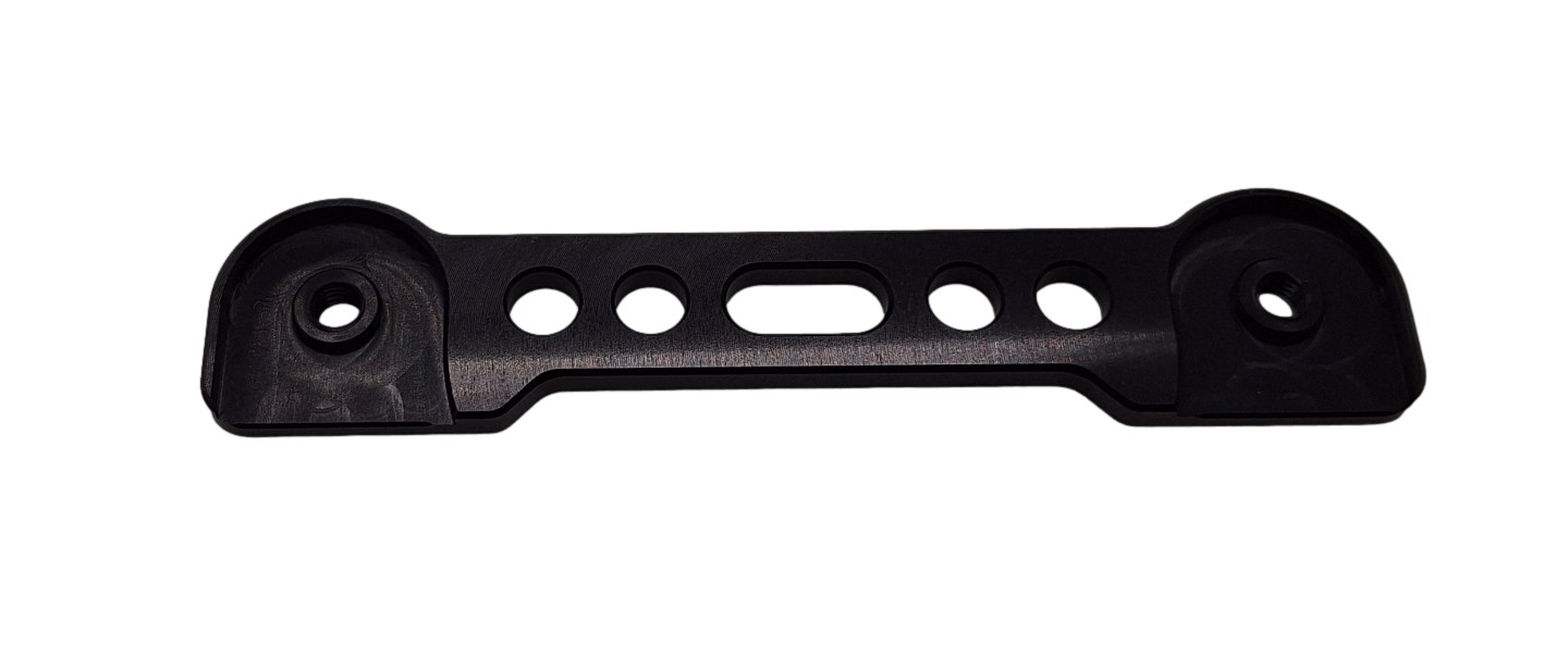 Kettenschutz Halterplatte, Alu schwarz
