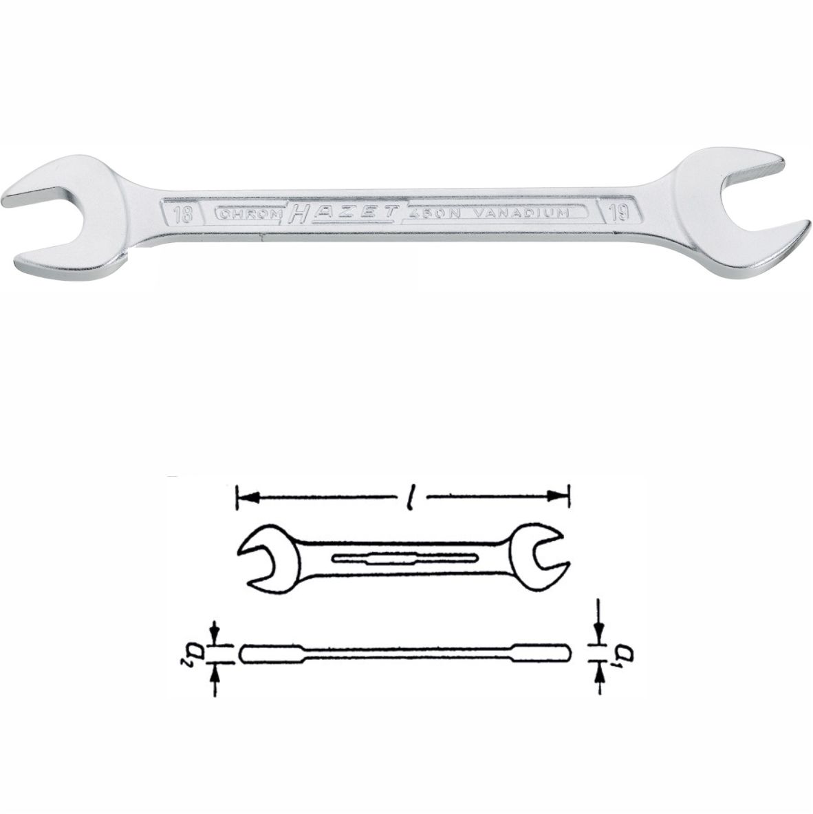 Doppelgabelschl&amp;#252;ssel HAZET 10x13mm