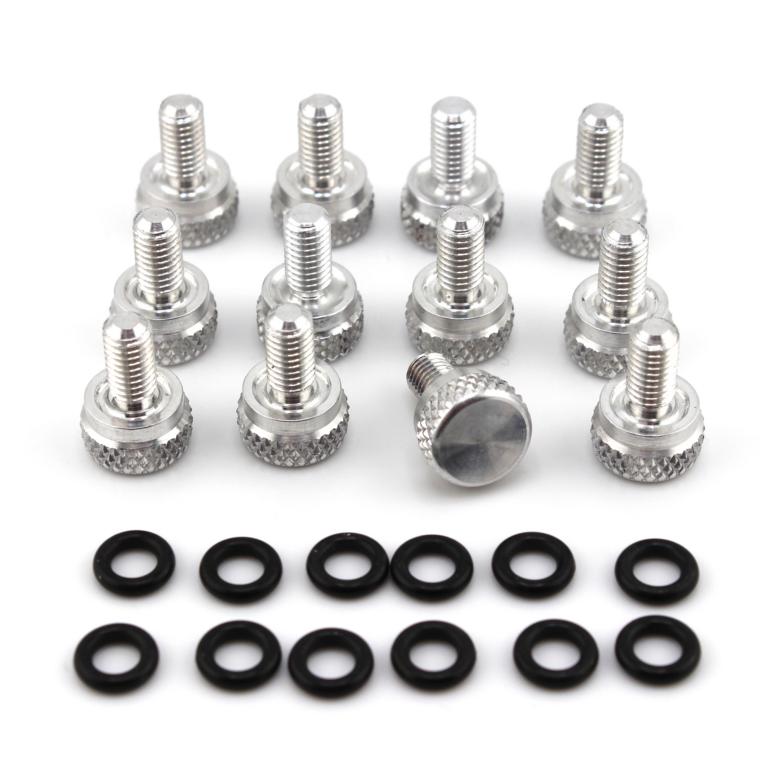 Pneu-Halteschraube inkl. O-Ring M5, (12 Stk.), Alu, OTK