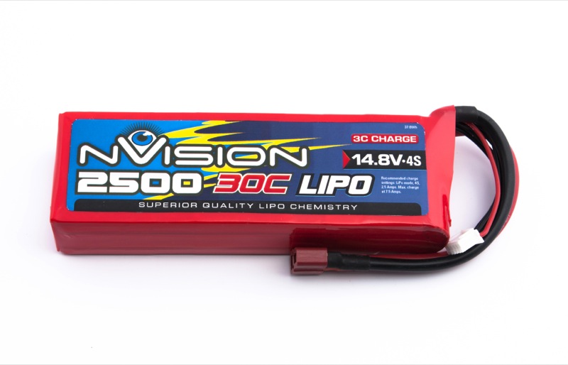 Batterie LiPo 14.8V. 2500mAh. 30C