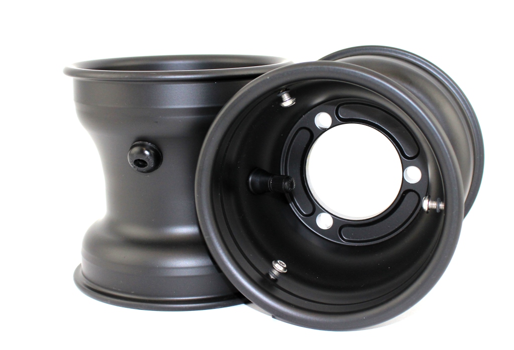 Felge Magnesium DR vorne 130mm, schwarz, Lochkreis 68mm