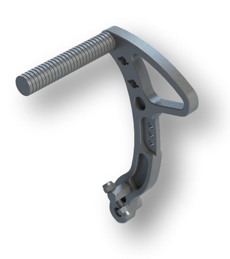 Gaspedal vario, Alu, komplett