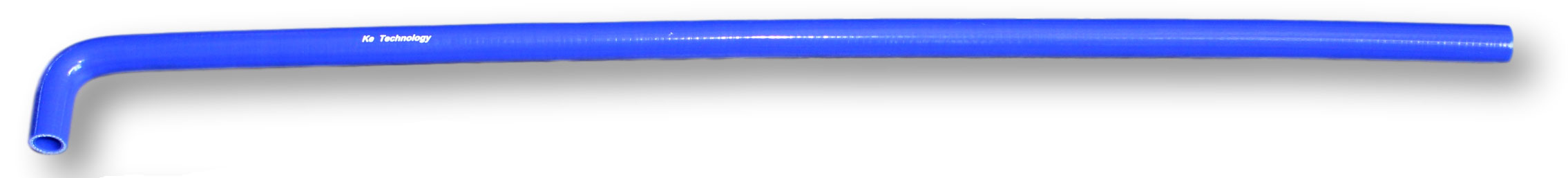 Wasserschlauch Silikon blau, 1x 90&amp;#176; Winkel, &amp;#216;18x1000mm