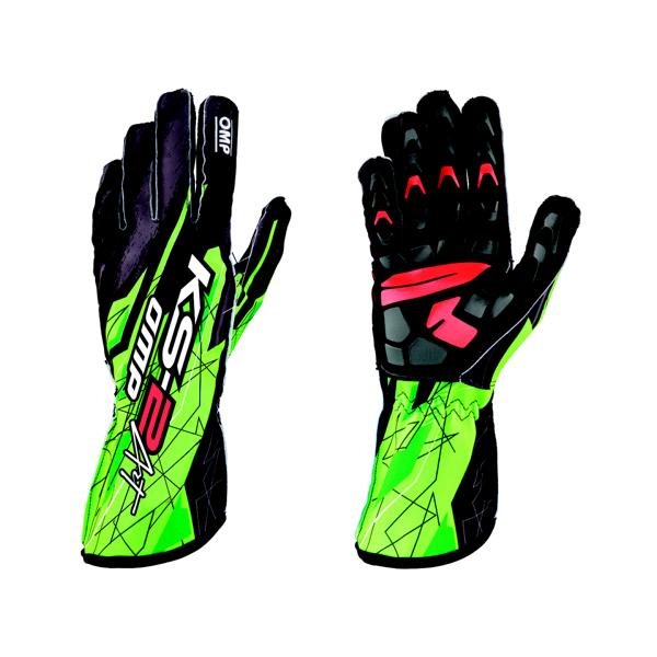 KS-2R ART Handschuh OMP, schwarz/leuchtgr&amp;#252;n