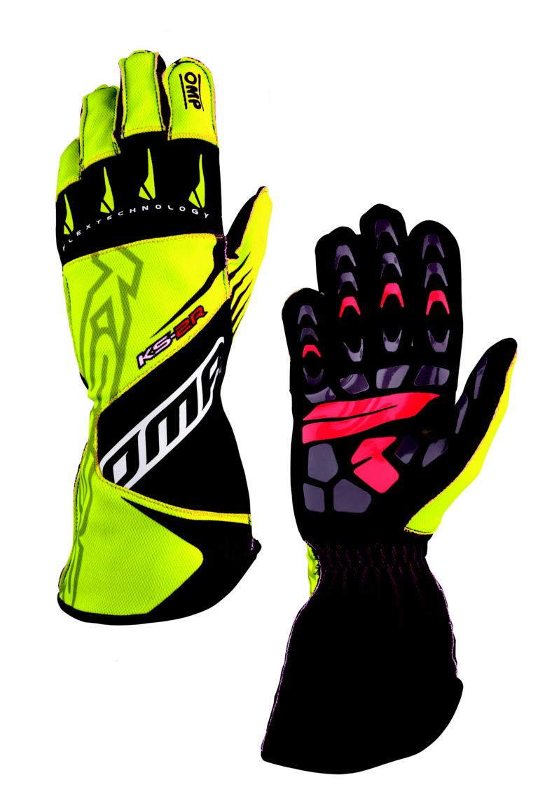 KS-2R Handschuh OMP, schwarz/leuchtgelb