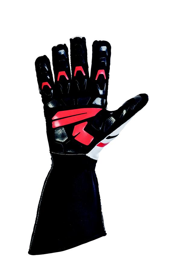 KS-2R Handschuh OMP, weiss/rot/schwarz