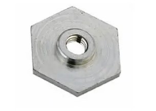 Mutter M6 mit Flansch zu Kettenschutz, Stahl